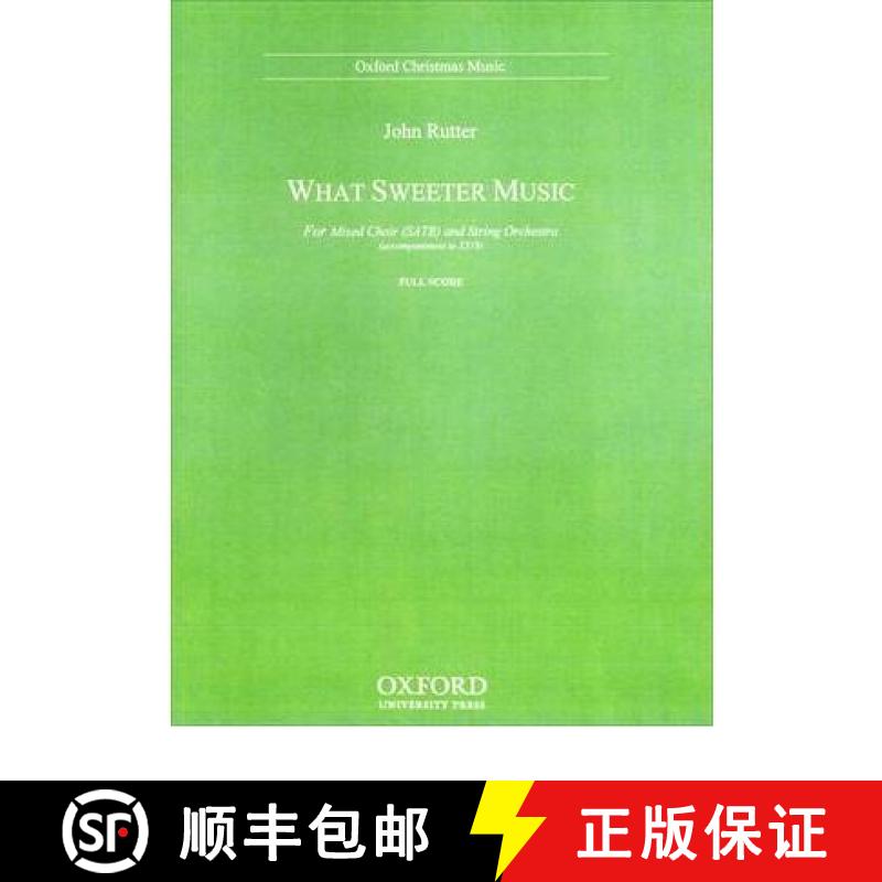 【3-4周达】What Sweeter Music: Full Score [9780193860100]