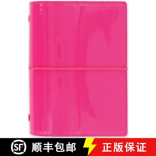 【3-4周达】Filofax Pocket Domino Patent hot pink organiser [9781472612380]