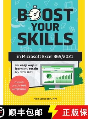 【3-4周达】Boost Your Skills in Microsoft(R) Excel 365/2021: (+ Online Videos, Quizzes, Exercise File... [9781640615762]