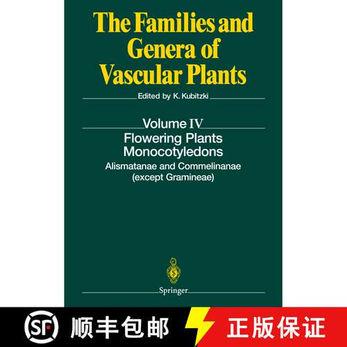【3-4周达】精装 Flowering Plants. Monocotyledons: Alismatanae and Commelinanae (except Gramineae) [9783540640615]