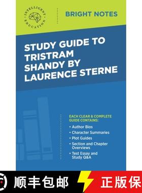 预订 Study Guide to Tristram Shandy by Laurence Sterne [9781645424086]