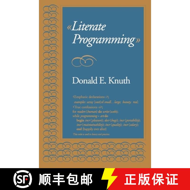预订 Literate Programming [9780937073803]