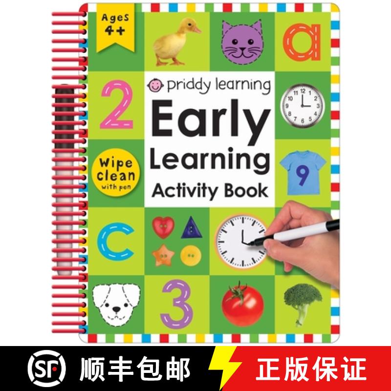 【4周达】Wipe Clean: Early Learning Activity Book: With Practical Exercises and Activities to Do Agai... [9780312499228]