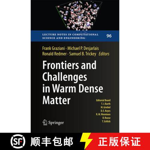 【3-4周达】精装 Frontiers and Challenges in Warm Dense Matter [9783319049113]
