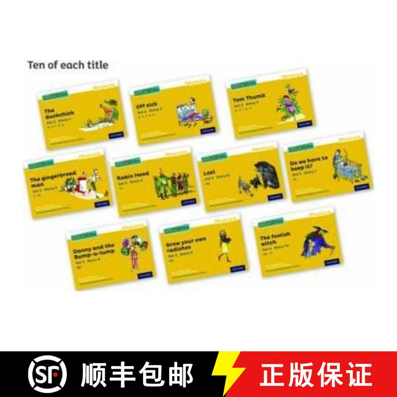 【3-4周达】Read Write Inc. Phonics: Yellow Set 5 Core Storybooks (Pack of 100) [9780198372011]