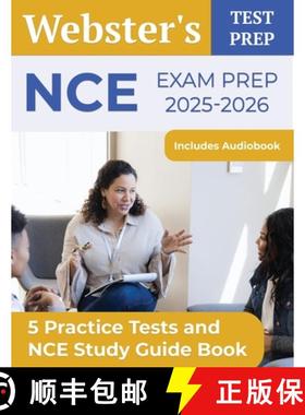 【3-4周达】NCE Exam Prep 2025-2026: 5 Practice Tests and NCE Study Guide Book [Includes Audiobook] [9781637757208]
