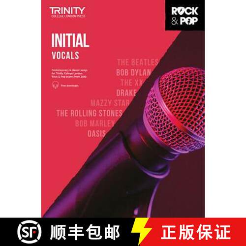 【3-4周达】Trinity College London Rock & Pop 2018 Vocals Initial Grade [9780857366658]