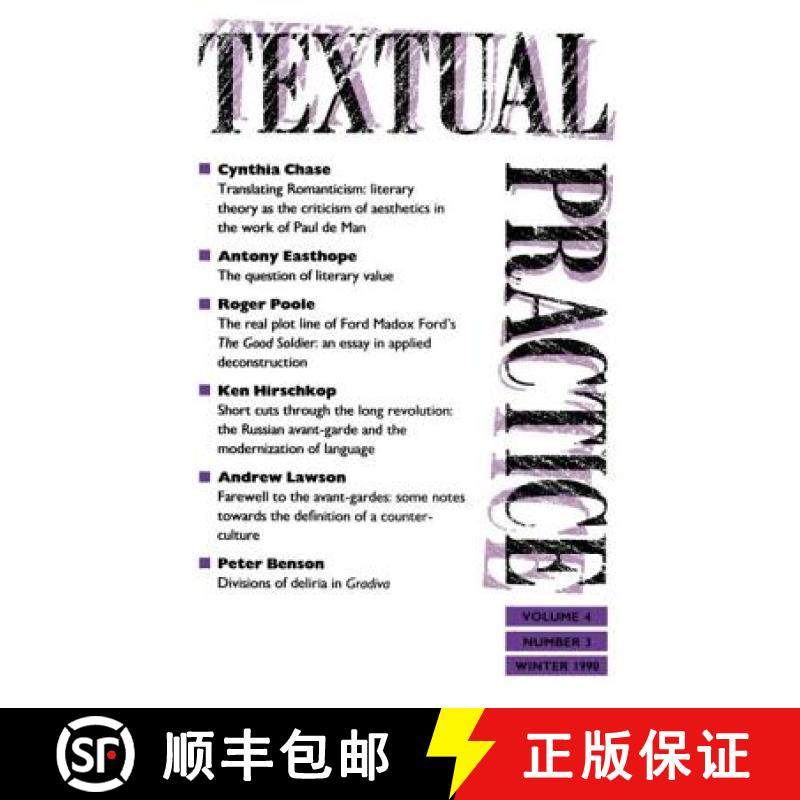 【3-4周达】Textual Practice : Volume 4, Issue 3 [9780415052801]