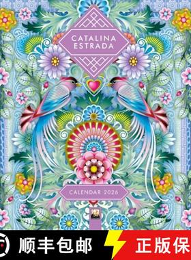 【3-4周达】Catalina Estrada Wall Calendar 2026 (Art Calendar) [9781835623596]