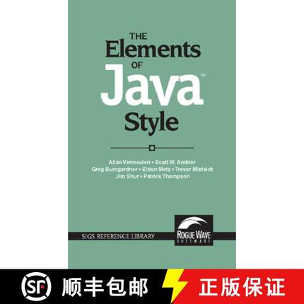 【3-4周达】Elements of Java (TM) Style: - The Elements of Java (TM) Style [9780521777681]