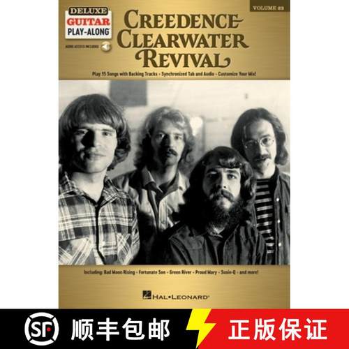 【3-4周达】Creedence Clearwater Revival - Deluxe Guitar Play-Along Vol. 23: Book with Interactive Onl... [9781540072610]