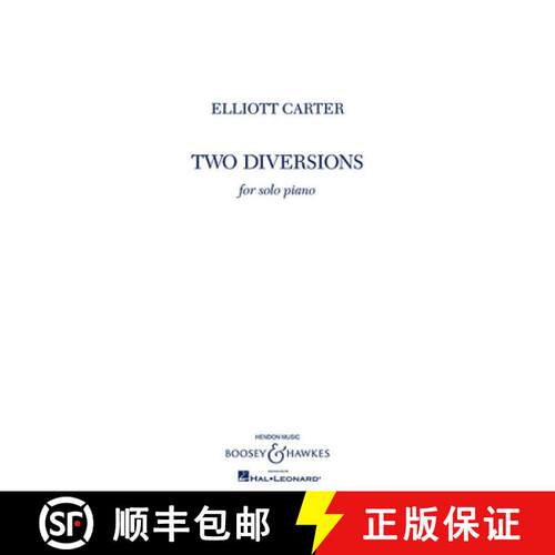 【3-4周达】Two Diversions: For Solo Piano [9781423410386]