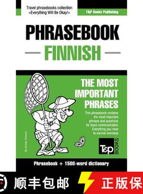 【3-4周达】English-Finnish phrasebook and 1500-word dictionary [9781784924423]