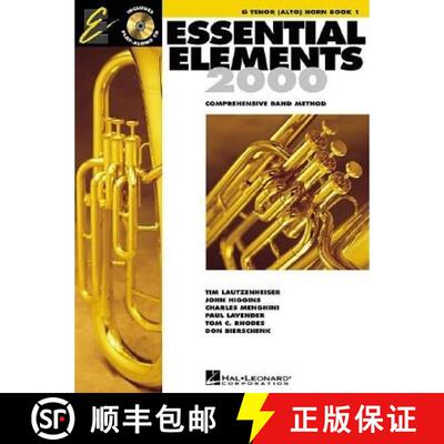 【3-4周达】Essential Elements for Band Book 1 Eb Tenor Alto Horn Method Book Beginner Band Students S... [9780634030345]