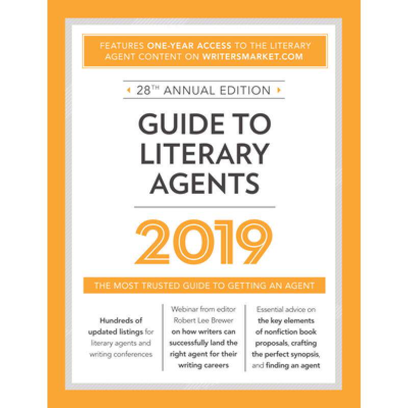 预订 guide to literary agents 2019: the m. [9781440354380]