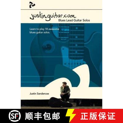 【3-4周达】Justinguitar.com Blues Lead Guitar Solos [9781785580116]