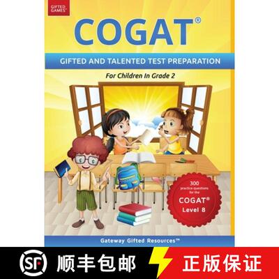 【3-4周达】COGAT Test Prep Grade 2 Level 8: Gifted and Talented Test Preparation Book - Practice Test... [9780997943993]