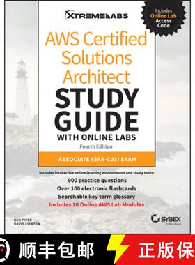 【3-4周达】AWS Certified Solutions Architect Study Guide with Online Labs: Associate SAA-C03 Exam, 4t... [9781394185573]