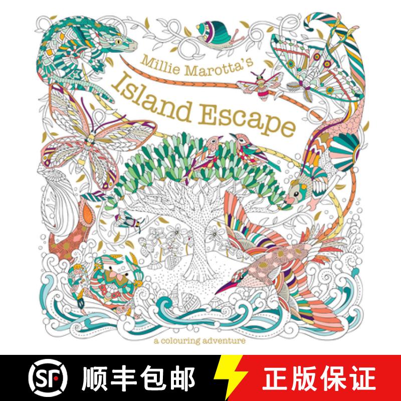 【4周达】Millie Marotta's Island Escape: A Colouring Adventure [9781849947756]