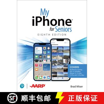 【3-4周达】My iPhone for Seniors (Covers All iPhone Running IOS 15, Including the New Series 13 Family) [9780137574292]