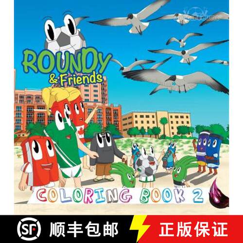 【3-4周达】Roundy & Friends Coloring Book 2 [9781943255979]