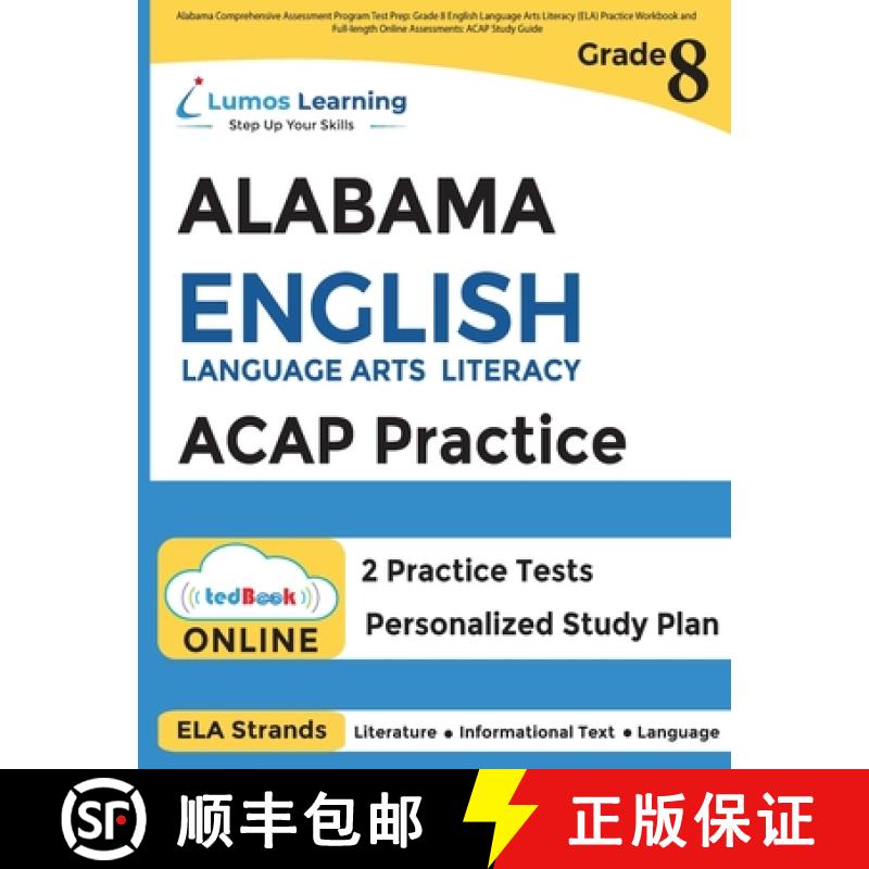【3-4周达】Alabama Comprehensive Assessment Program Test Prep: Grade 8 English Language Arts Literacy... [9781959697473]