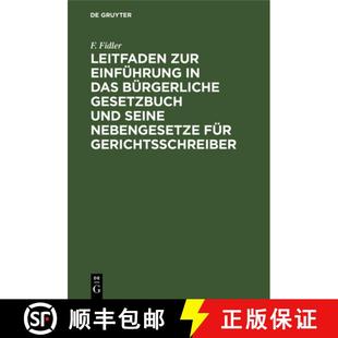 Gesetzbuch Leitfaden Einführung Gerichtssch... 预订 Für Das Zur Seine Und Bürgerliche 9783112383254 Nebengesetze