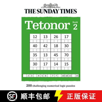 【3-4周达】The Sunday Times Tetonor Book 2: 200 Challenging Numerical Logic Puzzles [9780008343736]