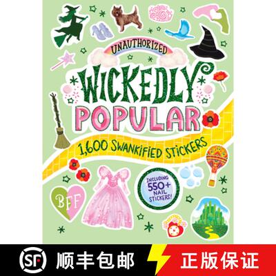 【3-4周达】Unauthorized Wickedly Popular: 1,600 Swankified Stickers [9781523534418]