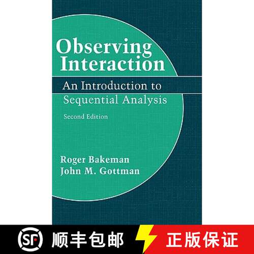 【3-4周达】精装 Observing Interaction: An Introduction to Sequential Analysis [9780521450089]