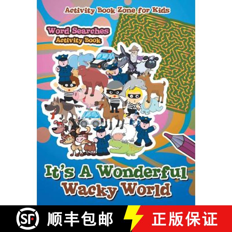 【3-4周达】It's A Wonderful Wacky World Word Searches Activity Book [9781683762256]