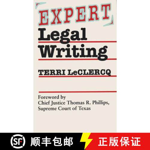 【3-4周达】Expert Legal Writing [9780292746886]
