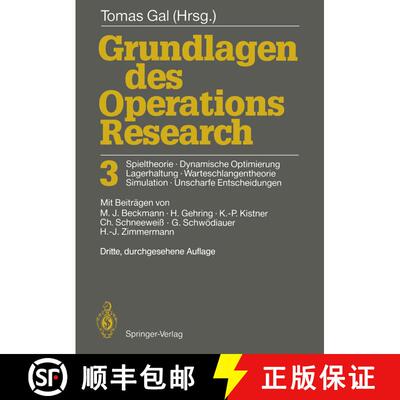 【3-4周达】Grundlagen des Operations Research 3 : Spieltheorie, Dynamische Optimierung Lagerhaltung, ... [9783540557166]