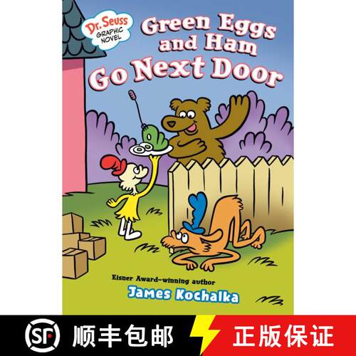 【3-4周达】精装 Dr. Seuss Graphic Novel: Green Eggs and Ham Go Next Door: A Green Eggs and Ham Story [9780593703090]