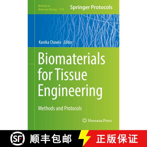 【3-4周达】精装 Biomaterials for Tissue Engineering : Methods and Protocols [9781493977390]