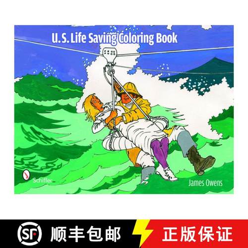 【3-4周达】U.S. Life Saving Coloring Book [9780764334832]