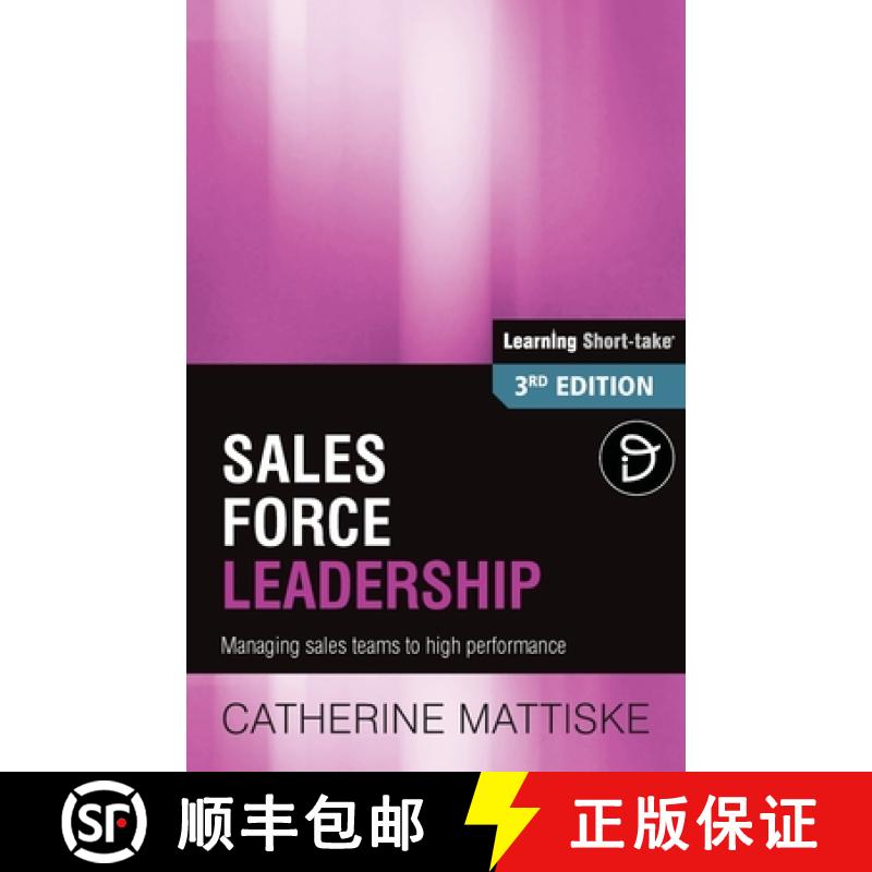 【2-3周达】Sales Force Leadership: Managing sales teams to high performance [9781921547218]