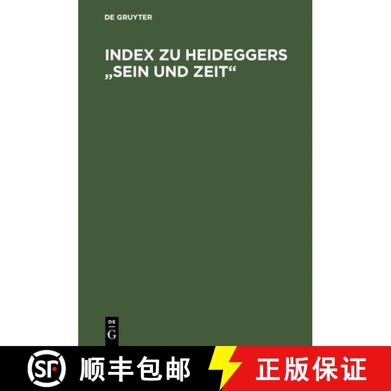 【4周达】Index zu Heideggers Sein und Zeit [9783111212890]