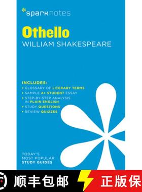 【3-4周达】Othello Sparknotes Literature Guide: Volume 54 [9781411469624]