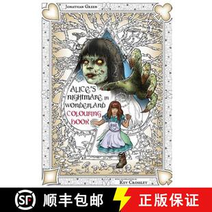 Colouring Looking Book Two 9781909679924 and Horr... Alice Nightmare Wonderland the Through Glass 4周达