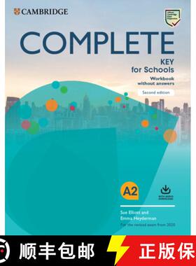 【2-3周达】剑桥KET考试 练习册（不带答案带音频） Complete Key for Schools Workbook without Answers wit... [9781108539401]