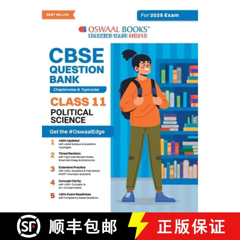 【3-4周达】Oswaal CBSE Question Bank Class 11 Political Science, Chapterwise and Topicwise Solved Pap... [9789359582566]