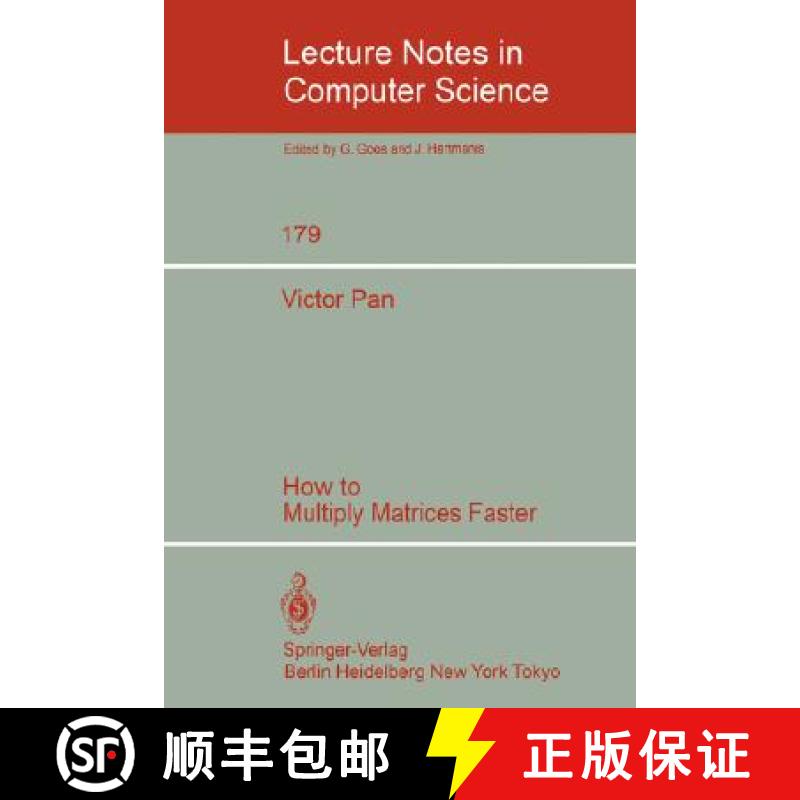 【3-4周达】How to Multiply Matrices Faster [9783540138662]
