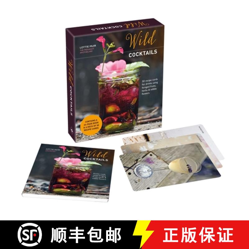【2-3周达】Wild Cocktails Deck: 50 Recipe Cards for Drinks Made Using Fruits, Herbs & Edible Flowers [9781788795913]