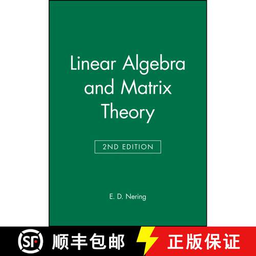 【3-4周达】Linear Algebra And Matrix Theory, 2Nd Edition [Wiley数学] [9780471631781]