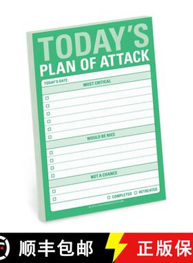 【3-4周达】Knock Knock Today`s Plan of Attack Great Big Stickies [9781601067753]