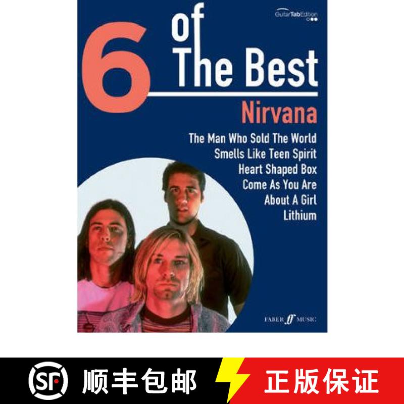 【2-3周达】6 Of The Best: Nirvana: (Guitar Tab) [9780571534654]