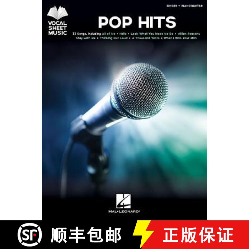 【2-3周达】Pop Hits: Singer + Piano/Guitar [9781540015129]