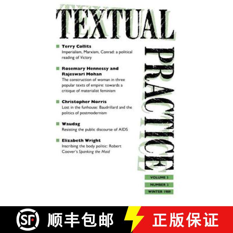 【3-4周达】Textual Practice : Issue 9 Volume 3 No. 3 [9780415037495]