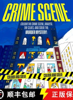 【3-4周达】Colour and Solve: Crime Scene: Colour the Crime Scene  Analyze the Clues and Solve the Mur... [9781035077144]
